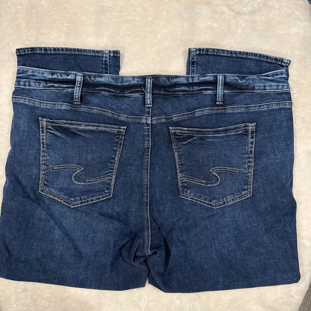 Copied - Silver Jeans Women Jeans Plus Size 24 Blue Suki Capri Dark Wash Stretch